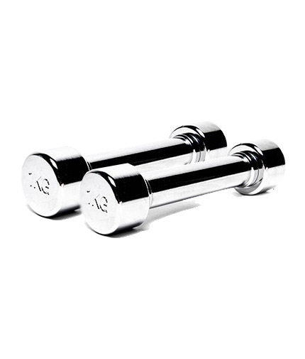 SIDEA Chromed Dumbbells 2x1kg