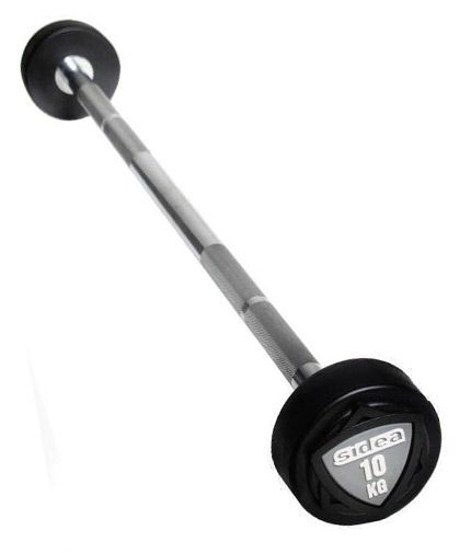 SIDEA Preloaded Fixed Rubber Barbells 10kg