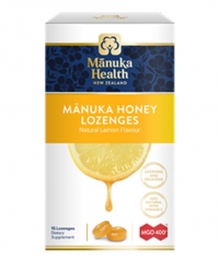 MANUKA HEALTH MGO™400+ Manuka Honey Lozenges with Lemon / 15 Lozenges