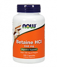 NOW Betaine HCl 648mg. / 120 Caps.