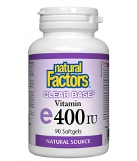 NATURAL FACTORS Clear Base® Vitamin E 400 IU / 90 Softgels