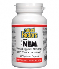 NATURAL FACTORS NEM® 500 mg / Natural Eggshell Membrane / 60 Caps