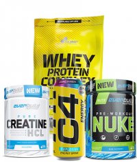 PROMO STACK Proteina + Creatina+ BCAA+ Bautura energizanta