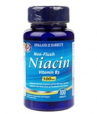 HOLLAND AND BARRETT Non-Flush Niacin 100 mg / 100 Tabs