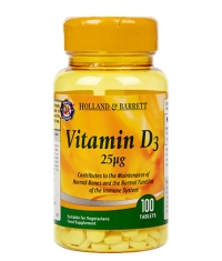 HOLLAND AND BARRETT Vitamin D3 1000 IU / 100 Tabs