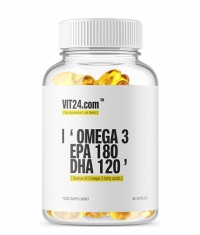 VIT24.COM Omega 3 / EPA 180 - DHA 120 / 90 Softgels