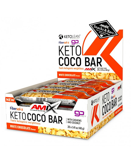 AMIX KetoLean® Keto goBHB® Coco Bar 20 x 40g