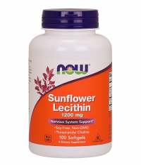 NOW Sunflower Lecithin /Non-GMO/ 1200mg. / 100 Softgels