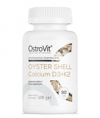 OSTROVIT PHARMA Oyster Shell Calcium 400 mg / with D3 + K2 / 90 Tabs