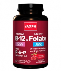 Jarrow Formulas Methyl B-12 & Methyl Folate 800 mcg / Cherry / 60 Lozenges