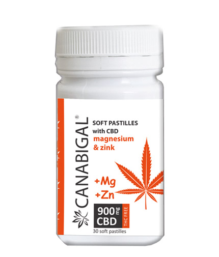 CANABIGAL Soft Pastilles with CBD, Magnesium and Zinc / 30 Pastilles