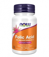 NOW Folic Acid  + B-12  250 tabs