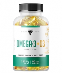 TREC NUTRITION Omega-3 + D3 / 90 Softgels