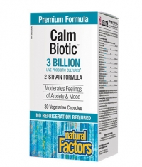 NATURAL FACTORS Calm Biotic® 3 Billion Live Probiotic Cultures / 30 Caps