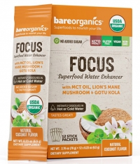 BAREORGANICS Focus Superfood Water Enhancer / 12 x 6.5 g