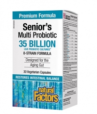 NATURAL FACTORS Senior's Multi Probiotic / 30 Vcaps.