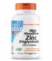 DOCTOR'S BEST High Absorption Zinc Bisglycinate 50 mg / 90 Vcaps