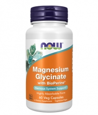 NOW Magnesium Glycinate with BioPerine® / 60 Vcaps