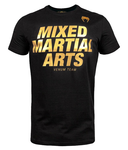 VENUM MMA VT T-Shirt - Black / Gold