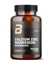 BIOTECH USA Calcium Zinc Magnesium from Organic Sources / 90 Tabs