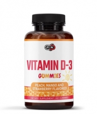 PURE NUTRITION Vitamin D-3 1000 IU Peach, Mango & Strawberry / 60 Gummies