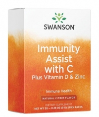 SWANSON Immunity Assist with C Plus Vitamin D & Zinc / Citrus Flavor / 30 Pkts