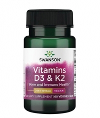 SWANSON Vitamins D3 & K2 - 2,000 IU & 75 mcg / 60 Vcaps
