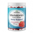 SWANSON Melatonin Low Dose Gummies - Strawberry 1 mg / 60 Gummies