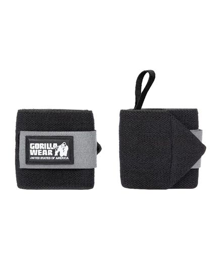 GORILLA WEAR Wrist Wraps BASIC / Black - Grey