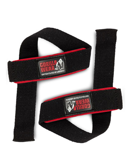 GORILLA WEAR Padded Lifting Straps / Black