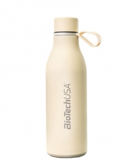 BIOTECH USA Stainless Steel Bottle / 500 ml / Cream