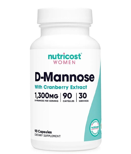 NUTRICOST D-Mannose + Cranberry Extract 500 mg / 90 Caps