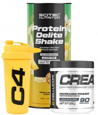 PROMO STACK SCITEC Protein Delite + Creatine + Shaker