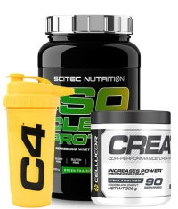 PROMO STACK SCITEC Iso Clear Protein + CREATINE + SHAKER FREE