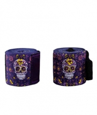 VENUM Santa Muerte Handwraps - 4.5m - Dark Purple
