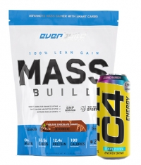 PROMO STACK Mass Build Gainer + Free C4 Explosive Energy / 500 ml