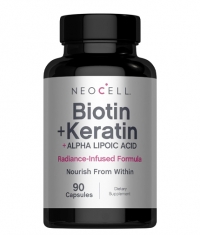 NEOCELL Biotin + Keratin & Alpha-Lipoic Acid / 90 Caps
