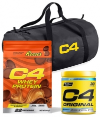 PROMO STACK C4 Whey Protein + C4 Original + C4 Barrel Bag