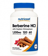 NUTRICOST Berberine HCL + Ceylon Cinnamon / 120 Caps