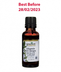 HOT PROMO Vitamin D3 Liquid Drops 400IU / 29ml.