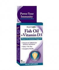 NATROL Fish Oil & Vitamin D3 / 90 Softgels