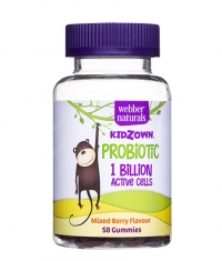 WEBBER NATURALS Kidzown Probiotic for Children 1 Billion Active Probiotics / 50 Gummies