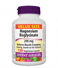 WEBBER NATURALS Magnesium Bisglycinate 200 mg / 120 Vcaps