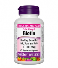 WEBBER NATURALS Biotin Extra Strength 10000 mcg / 45 Caps