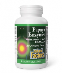 NATURAL FACTORS Papaya Enzymes / 120 Chews