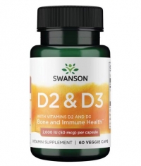 SWANSON Vitamin D Complex with Vitamins D-2 & D-3 50mcg. / 60 Vcaps