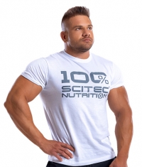 SCITEC Mens T-shirt / White