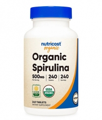 NUTRICOST Organic Spirulina / 240 Tabs