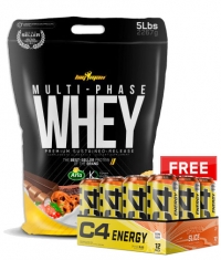 PROMO STACK BIG MAN Multi-Phase Whey + 12 C4 Energy Drink FREE