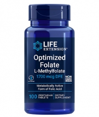 LIFE EXTENSIONS Optimized Folate L-Methylfolate / 100 Tabs